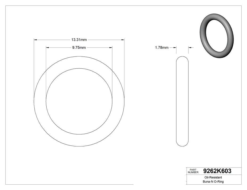Technical drawing - 9262K603